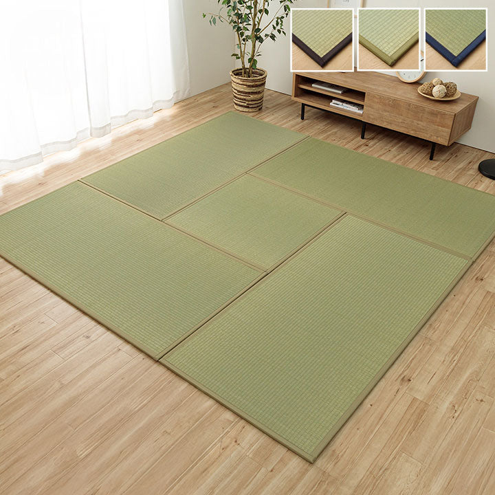 国産い草を使った置き畳 あぐら (82×164cm)×4枚+(82×82cm)