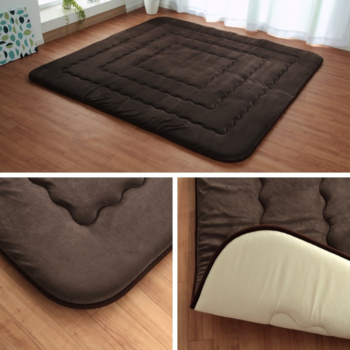 こたつ敷き布団 表地には肌触りが良く耐久性に優れたマイクロファイバーを使用