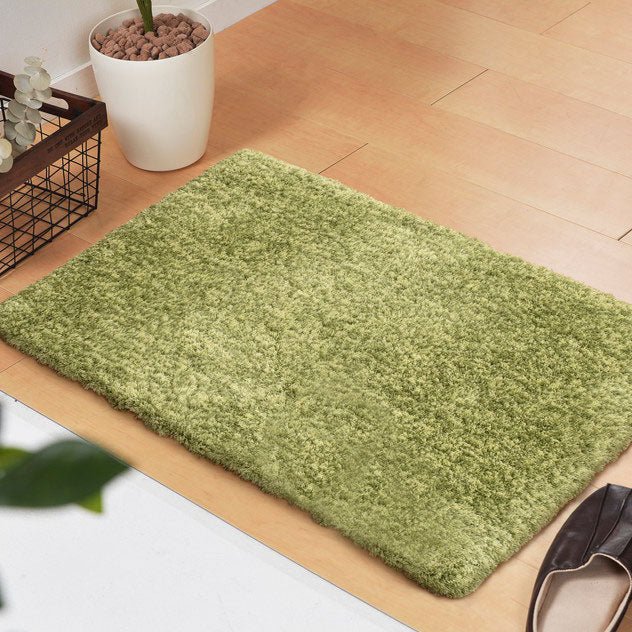 ふわふわシャギーマット 玄関やお部屋のアクセントマット リオ