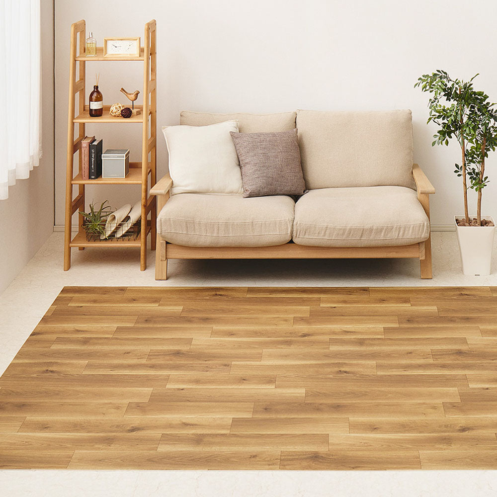 クッションフロアラグ 182cm幅の広々サイズ 床暖房対応で冬も暖かくペットが元気に走り回れる床へ