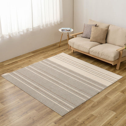 綿混ラグ 素肌に優しい綿の風合いと丈夫な機能を両立 汚れにくく清潔に使える防ダニ抗菌仕様