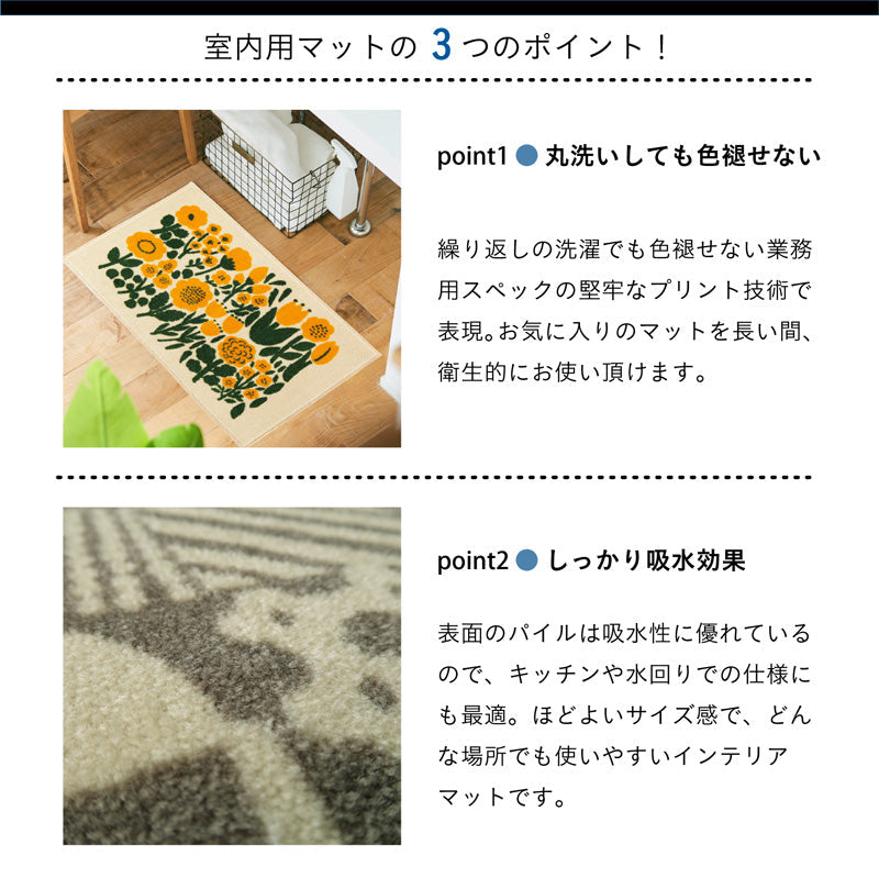 Kobe Muoto Collection puu 玄関マット 45×75cm