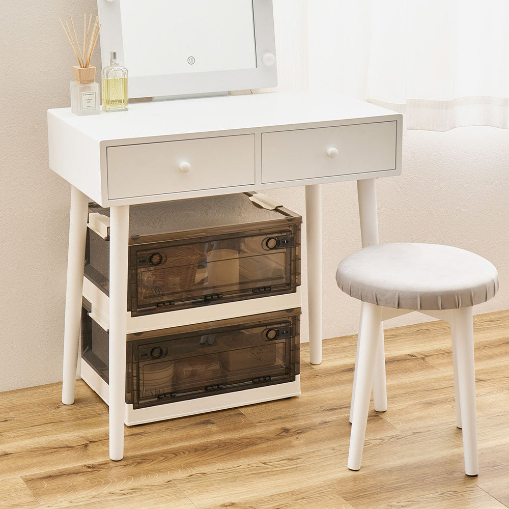 折りたためる3面オープン収納ボックス Mサイズ 30L