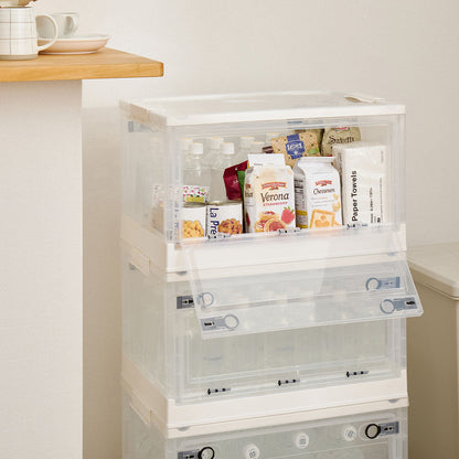 折りたためる3面オープン収納ボックス Lサイズ 42L