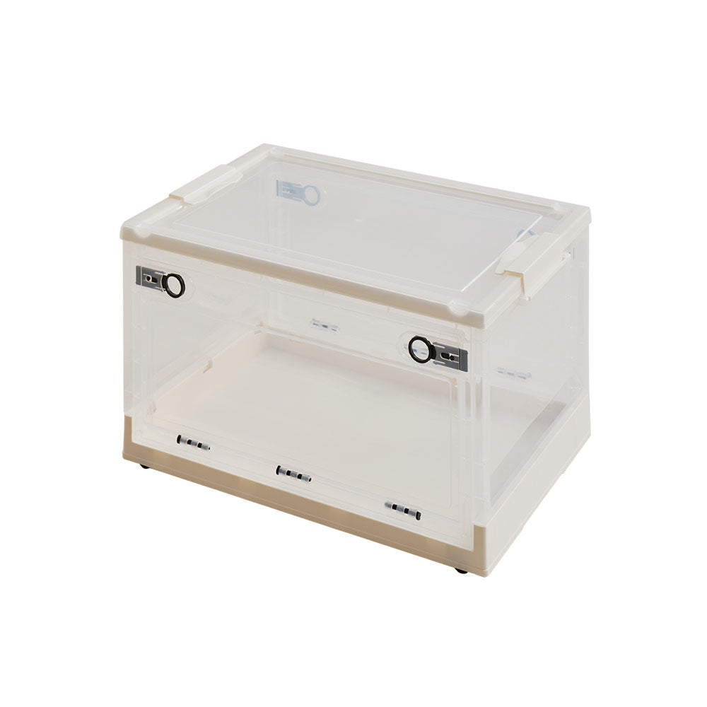 折りたためる3面オープン収納ボックス Lサイズ 42L