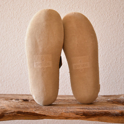 glerups SLIP-ON WITH LEATHER SOLE  - スリッポン ルームシューズ