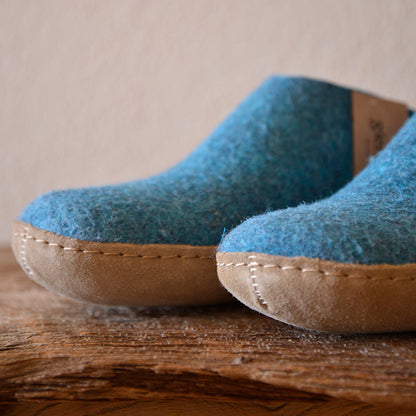 glerups SLIP-ON WITH LEATHER SOLE  - スリッポン ルームシューズ