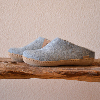 glerups SLIP-ON WITH LEATHER SOLE  - スリッポン ルームシューズ