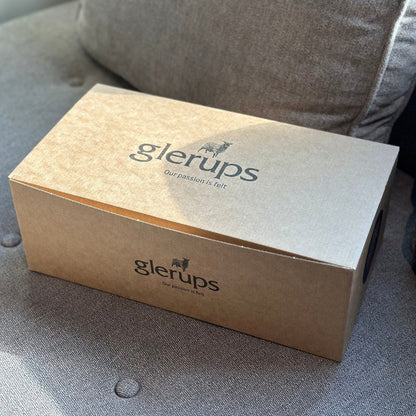 glerups SLIP-ON WITH LEATHER SOLE  - スリッポン ルームシューズ