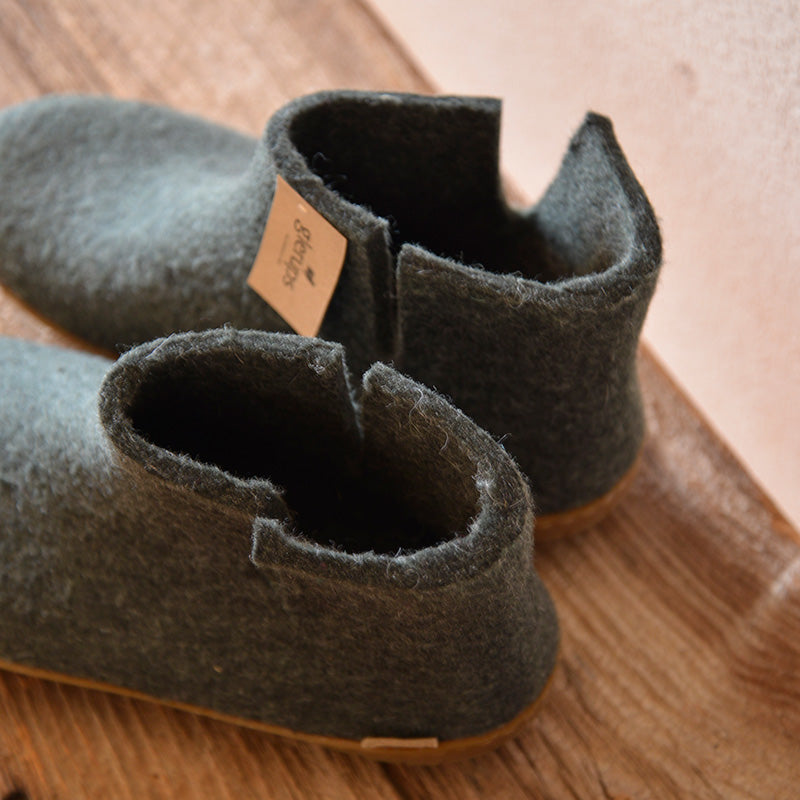 BOOT WITH RUBBER SOLE - ブーツ ラバーソール glerups (グレーラップ）